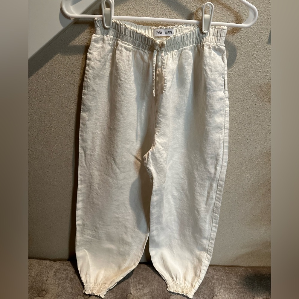 ZARA Girl’s Linen Pants Size 11-12